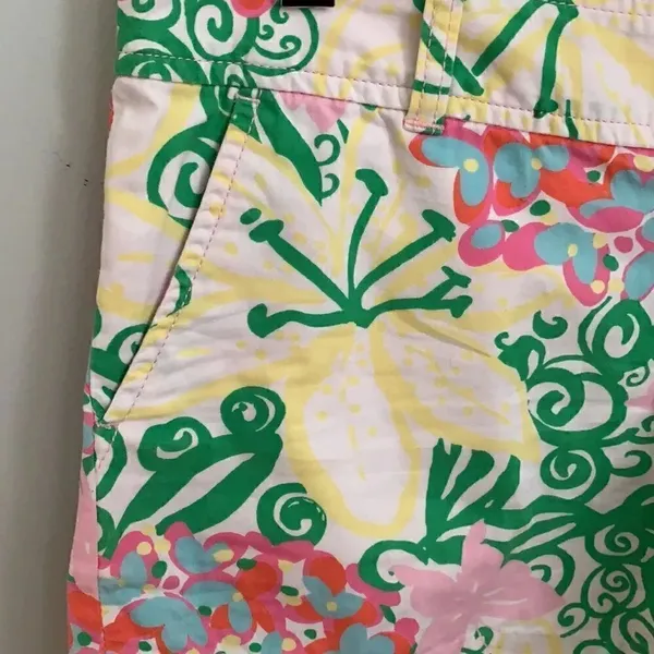 Lilly Pulitzer Butterfly Garden Scalloped Shorts - Image 2