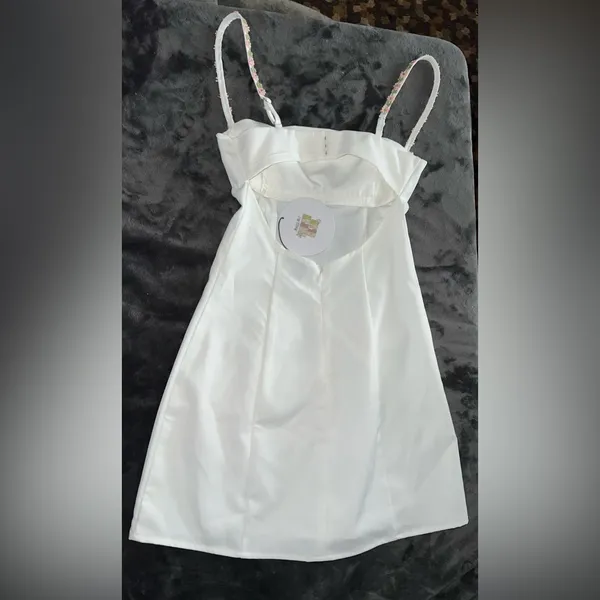 Princess Polly Lorene Mini Dress in White Size 2 New with tag - Image 8