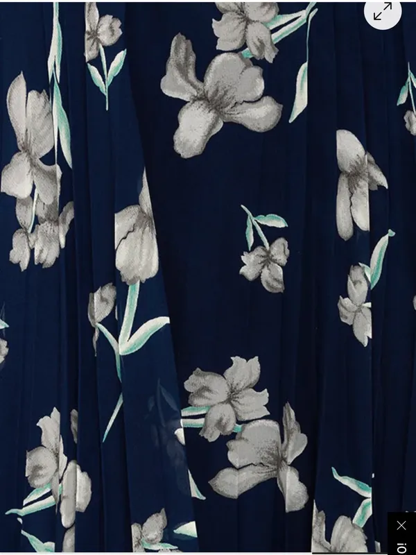Lulu's Memorable Night Navy Blue Floral Print Maxi Dress medium‎ NWT - Image 2