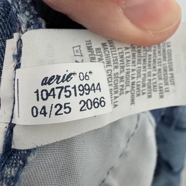 Aerie L Chambray Denim Wide Leg Jumpsuit Overalls Coastal Boho Pockets - Image 8