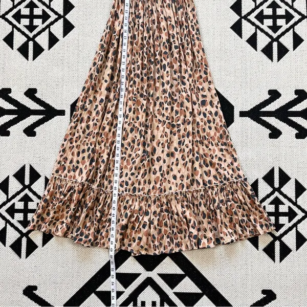 By Together Fika Leopard Smocked Maxi Dress Medium - Image 8