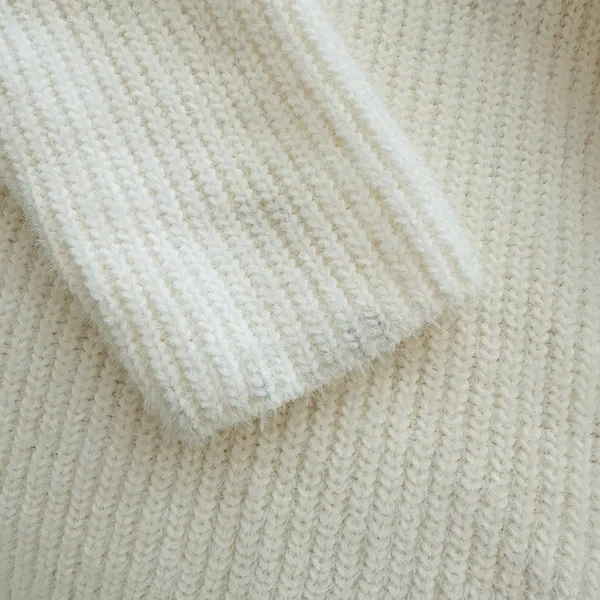 Abercrombie & Fitch Soft A&F Collection Cozy Cream Turtleneck Sweater Size M - Image 8