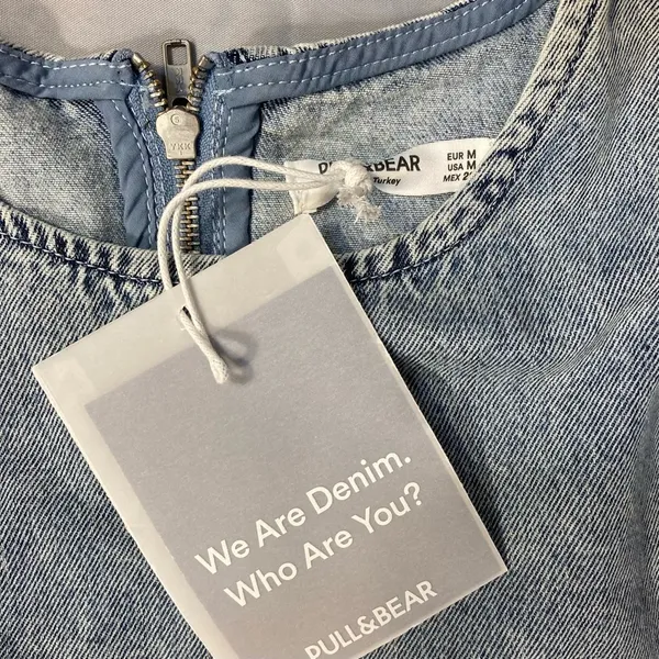 NWT Pull&Bear Denim Dress With Full Sleeves - Image 9