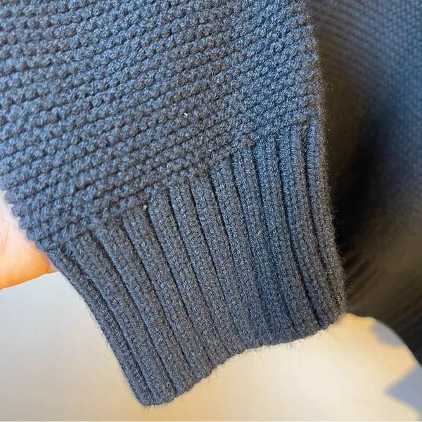 J.Crew Classic Black Turtleneck Sweater SZ:L - Image 3