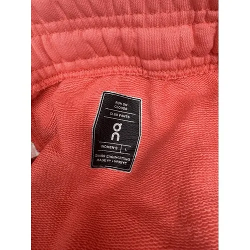 On Women's Club Pants Sweat Pants Joggers Coral Pink Size Large NWOT $99 MSRP - Image 6