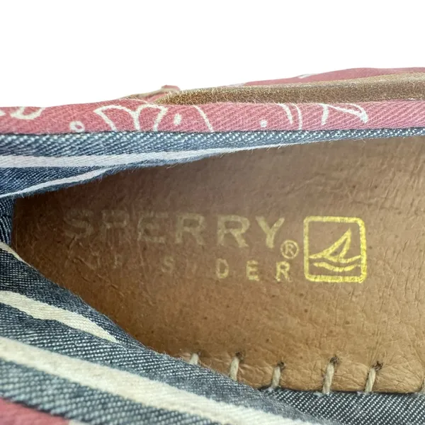 Sperry Topsider Katama Whale‎ Print Slip on Espadrille Flats Women's Size 8 - Image 12