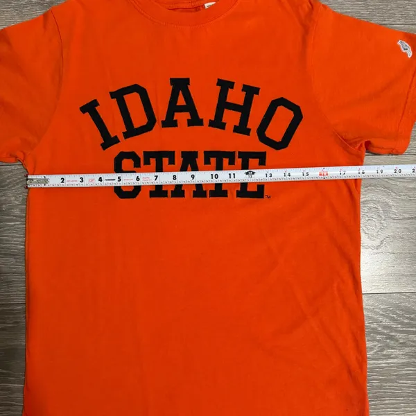 League Idaho State University Orange Cotton Graphic T-Shirt Womens Small College - Image 4