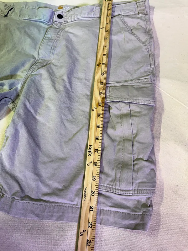 Carhartt Men’s Khaki Relaxed Fit Shorts 42 - Image 5