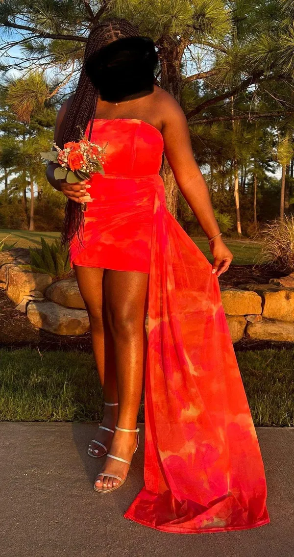 Dress Orange Size XL - Image 2