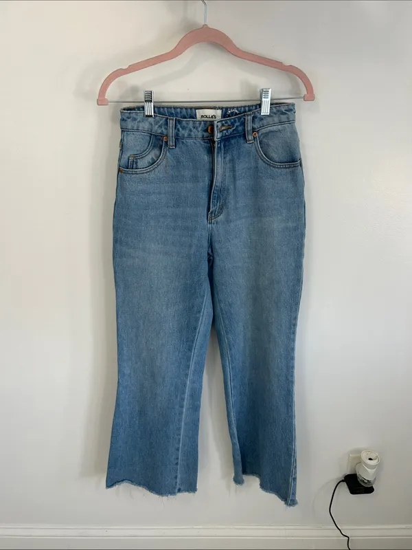 Rolla’s Eastcoast Crop High Rise Flare Jeans - Image 4