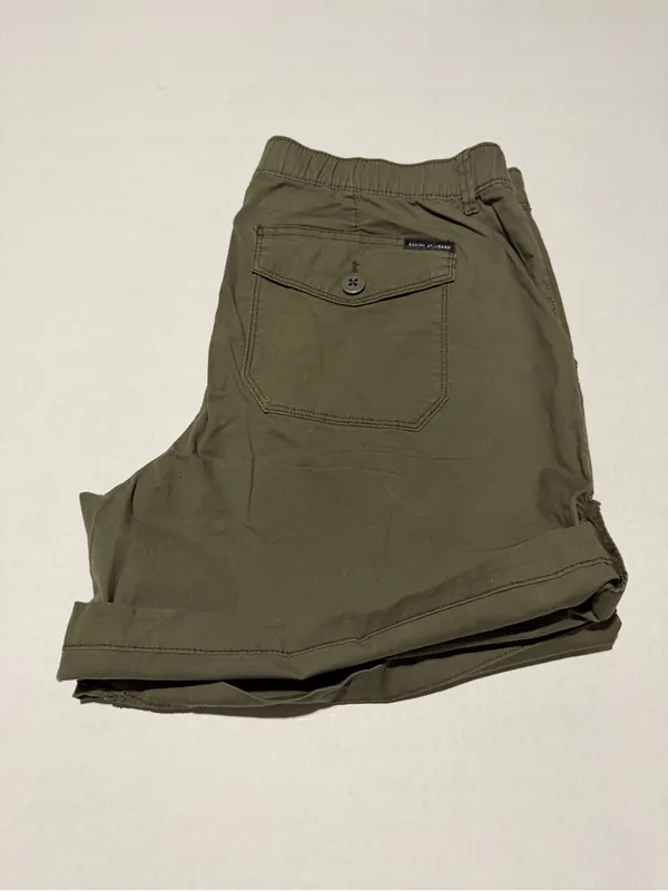Social Standard by Sanctuary‎ Olive Green Cargo Shorts - Image 4