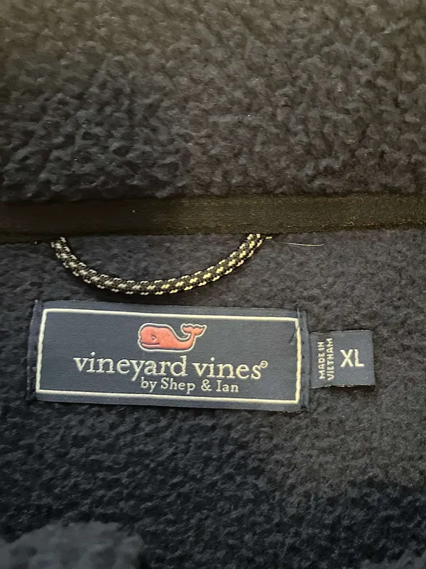 Vineyard Vines Comfy Navy Blue Quarter Zip - Image 5