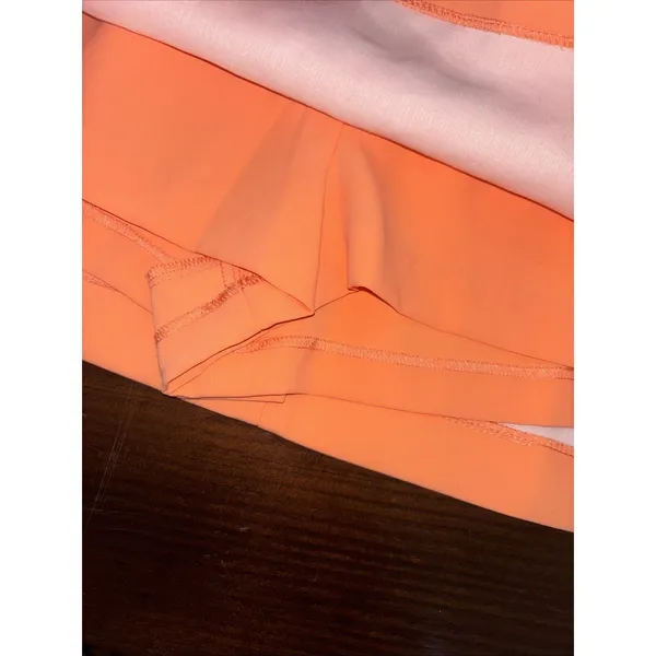 AMANDA UPRICHARD Bethany Skort Romper In Bright Orange Guava Size XS (0-2), $260 - Image 6