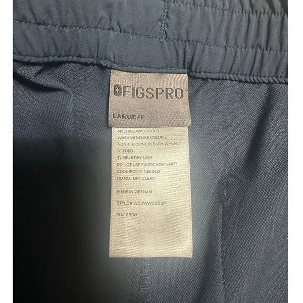 Figs Pro Scrub Pants Tapered Skinny Trouser Carbon Grey Large Tailored FIGSPRO - Image 4