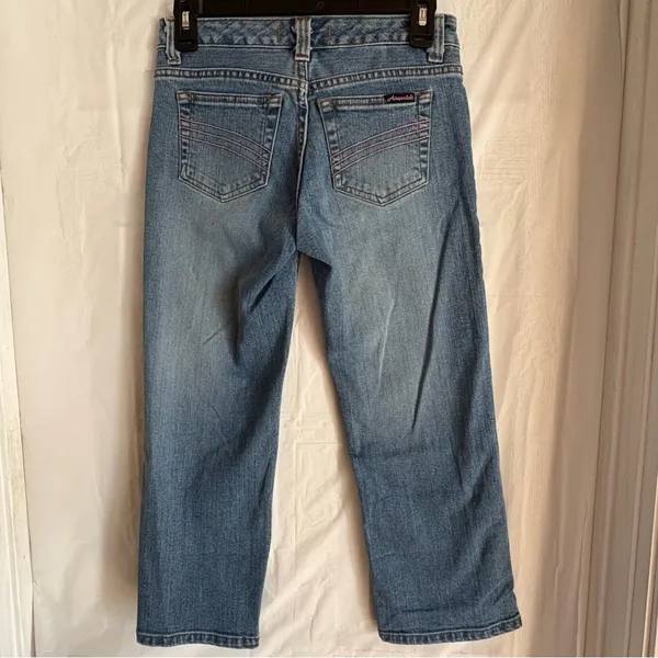 Aeropostale Straight‎ Leg Ankle Jeans Women’s Size 0 Light Wash Classic Preppy - Image 2
