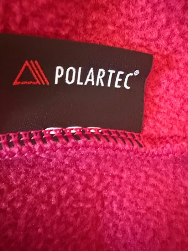 L.L. Bean Polartec Fleece Vest Red Full Zip Pockets Outdoor Hiking Size XL - Image 8