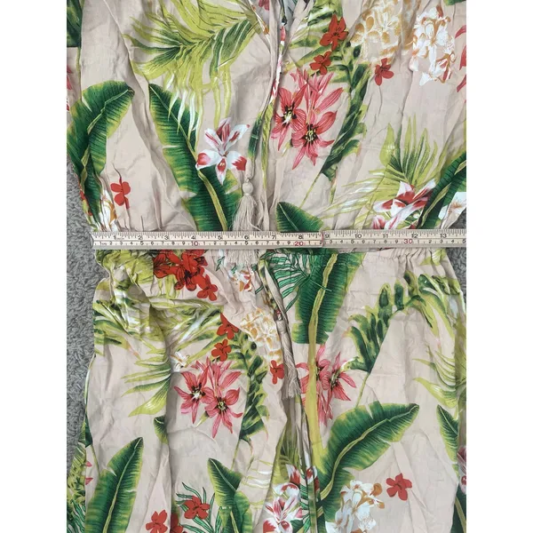 Label of Love Tropical Print A-Line Tassel Maxi Dress Sz Med - Image 4