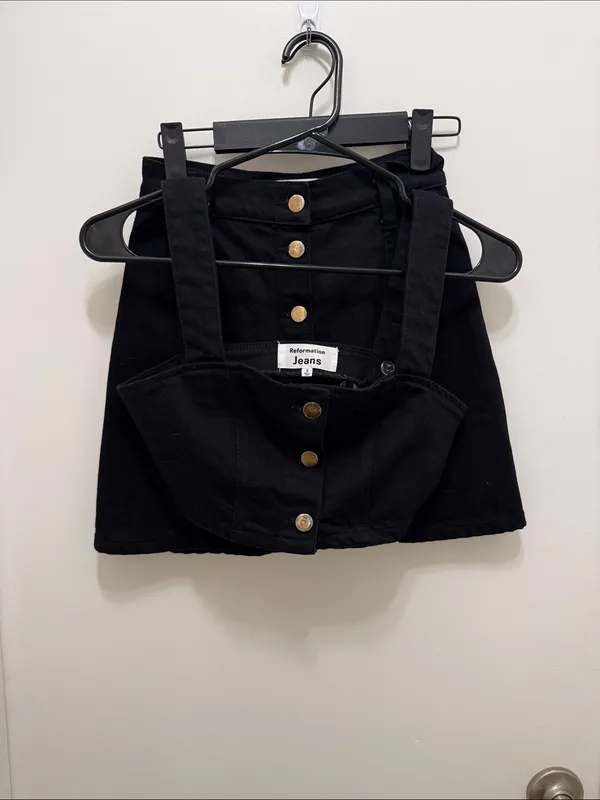 Reformation Chrissy Denim Two Piece Set - Image 2