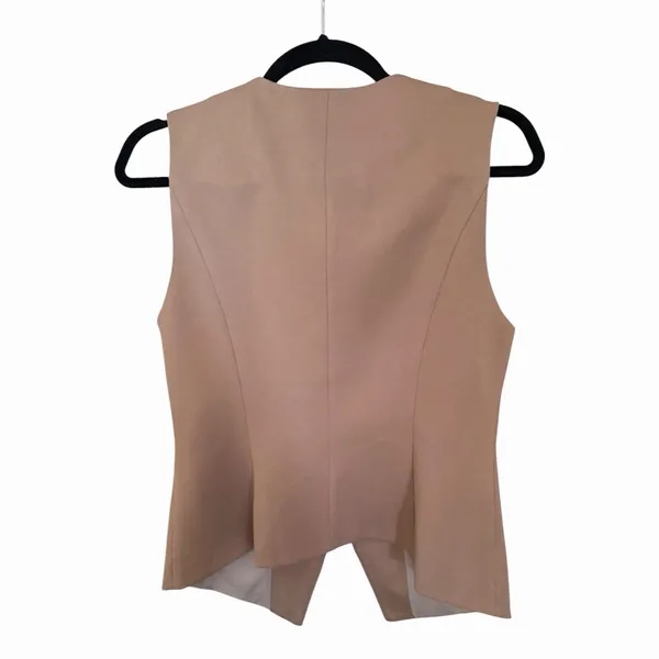 OGL Coffee Brown Longline Button Front Tailored Vest NWT Medium Menswear - Image 3