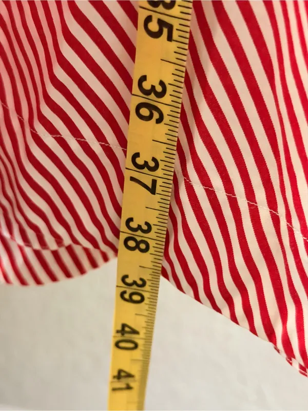 Ralph Lauren Sport red and white striped halter-style sleeveless shirt dress 2 - Image 10