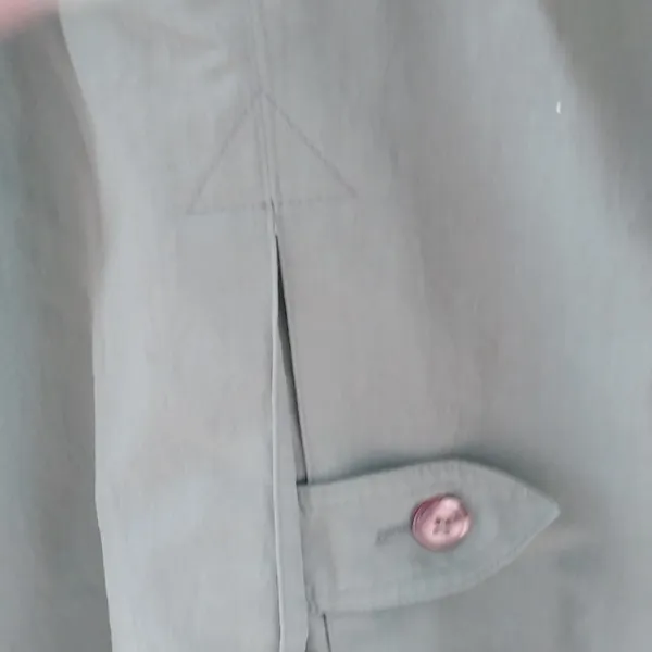 New York Harbor 12 Gray Trench Coat - Image 3