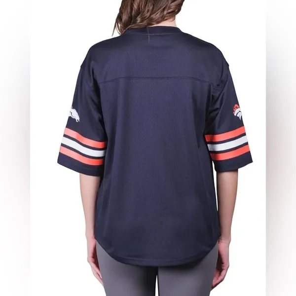 NFL Ultra Game Soft Mesh Vintage Gameday Shirt Navy Large NWT IN PACKAGE - Image 2