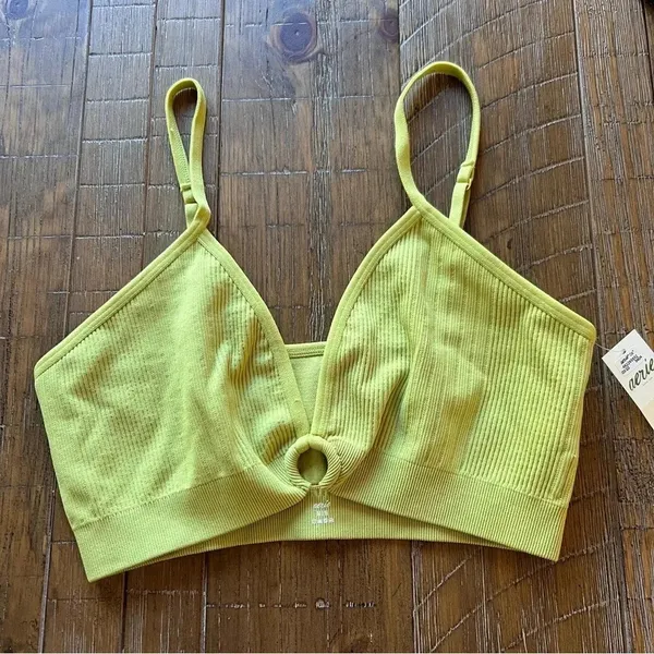 Aerie Seamless Ring Plunge Bralette Size Medium - Image 2
