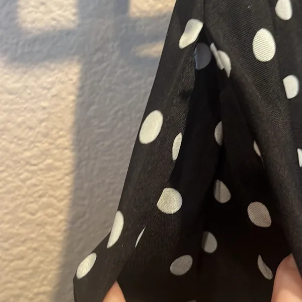 Women’s Black and White Polka Dot Skirt Size Large - Image 8