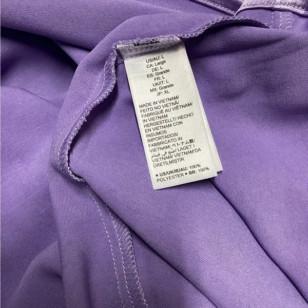 The Drop Violeta cut out silky dress Lavender. Size Large - Image 12