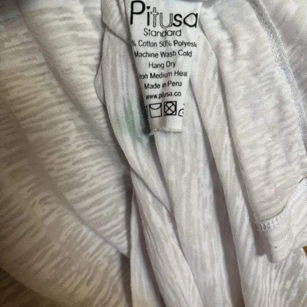 Pitusa Tunic Top Standard Multicolor Colorful Boho Cuffs Tasseled Artsy Resort - Image 9