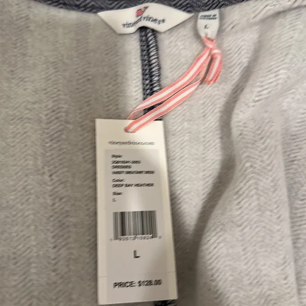 NWT Vineyard Vines Varsity Sweatshirt Dress Sz L - Image 11