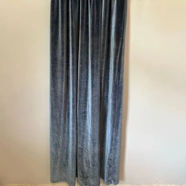 Baltic Born Sofia Velvet Slate Blue half sleeve maxi dress Small #784 - Image 4