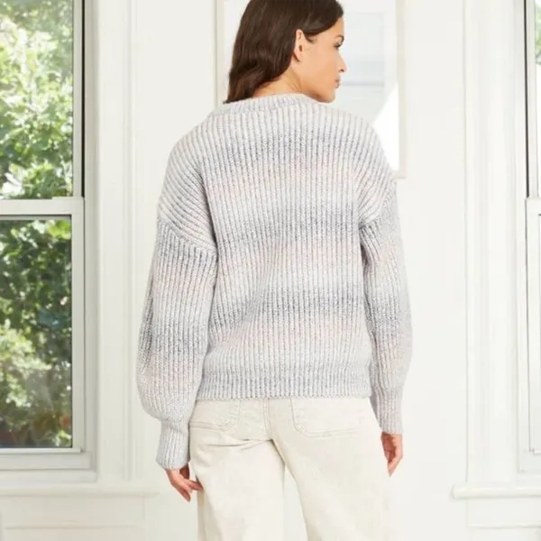 Universal Threads ✨ Women's Crewneck Spacedye Pullover Sweater ✨ - Image 3