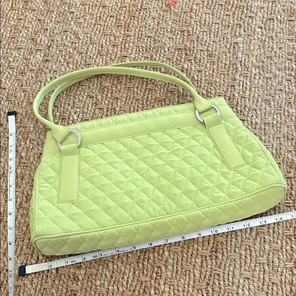 Vera Bradley Quilted Light Lime Shoulder Bag - Image 2