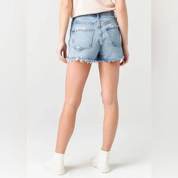 AGOLDE JADEN HI RISE CUT OFF SHORT Size 26 - Image 2
