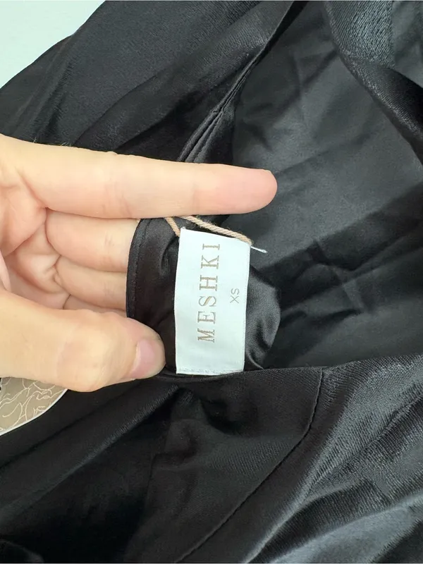 NWT Meshki Ensley Satin Maxi Dress size XS - Image 9