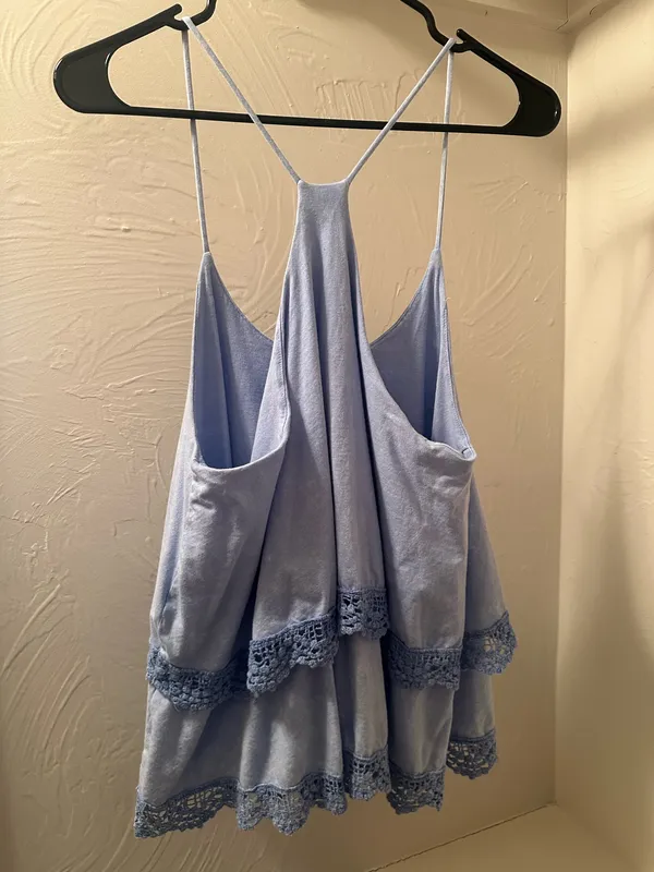 Altar'd State Blue Lace Tank Top - Image 2
