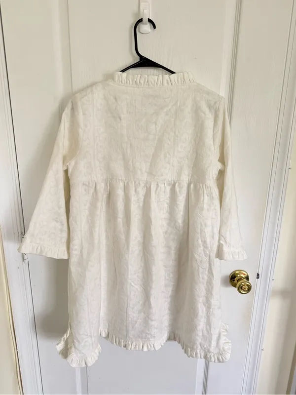 Tuckernuck Clara White Textured Mini Dress - Image 7