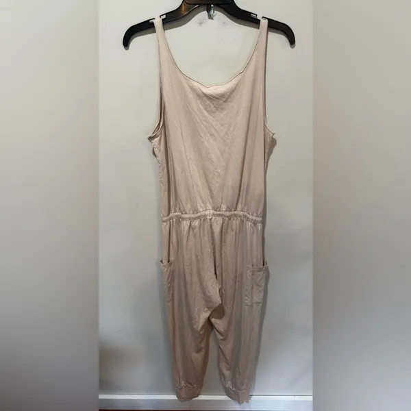 Eberjey Brie Cargo Sleeveless Jumpsuit in Antique Rose Sz‎ M - Image 8