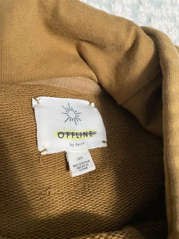 Brown Aerie Offline Hoodie Oversized - Image 5