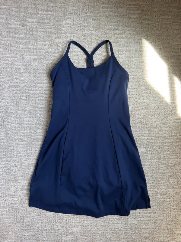 PINK Victoria's Secret Navy Mini Slip Dress - Image 2