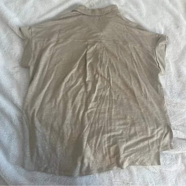 Majestic Filatures Stretch Linen Roll Sleeve Tee - Image 4