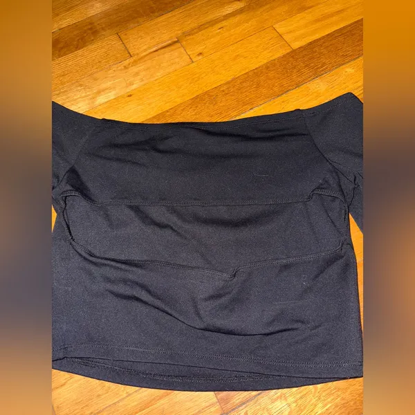 garage off the shoulder open back long sleeve top - Image 3