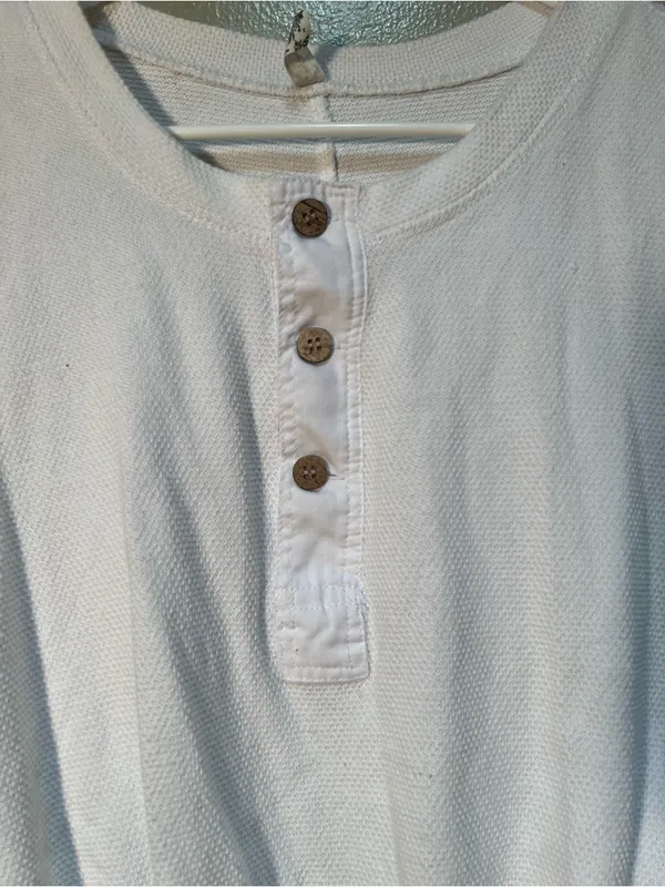 Intimately Free People Women's Size Medium Peek Aye Bodysuit White Half Button - Image 7
