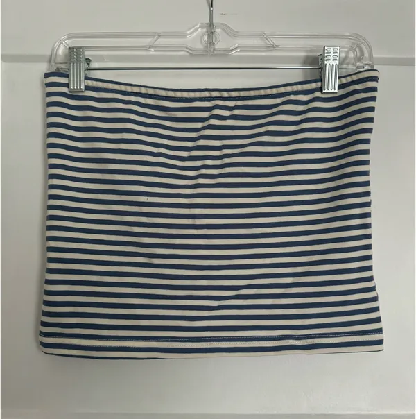Edikted Tube Top Blue and White - Image 2