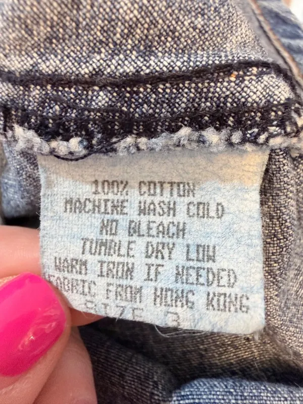 Low Rise Y2K Spacegirl Denim Mini Skirt Cargo Pocket McBling Size XS/S - Image 4