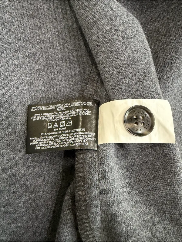 Banana Republic Solid 4 Pocket Shacket Oversized Jacket Dark Charcoal Size XL - Image 13