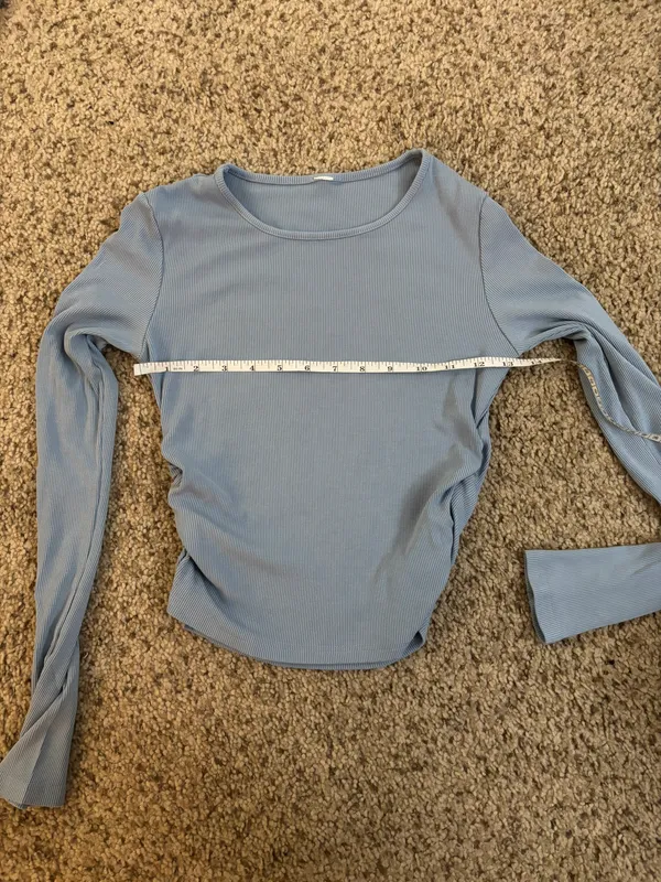 Alo Gather Long Sleeve Celestial Blue - Image 9