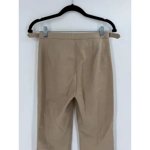 J.Crew‎ Flare Pant Womens 00 Beige Linen Blend Slim Fit BR152 Quiet Luxury NWT - Image 13