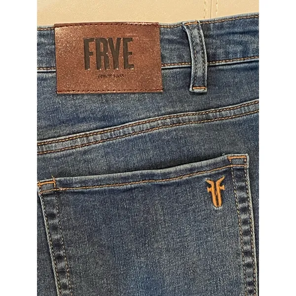 Frye Mid-Rise Split Hem Flare Denim Blue Jean size 22W - Image 7
